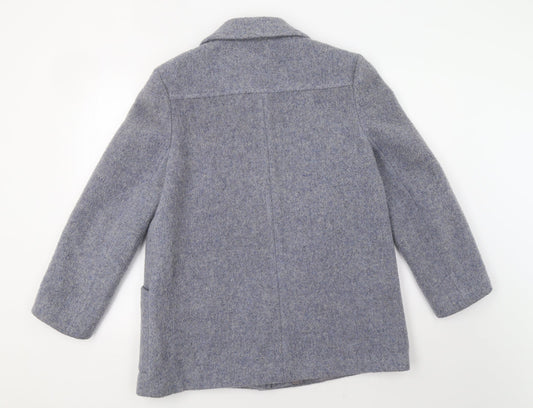 Womens UK Size 14 Littlewoods Blue Pea Coat
