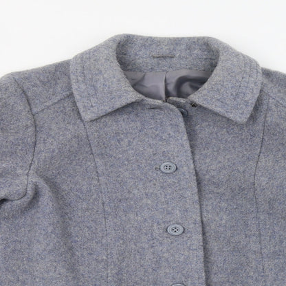 Womens UK Size 14 Littlewoods Blue Pea Coat