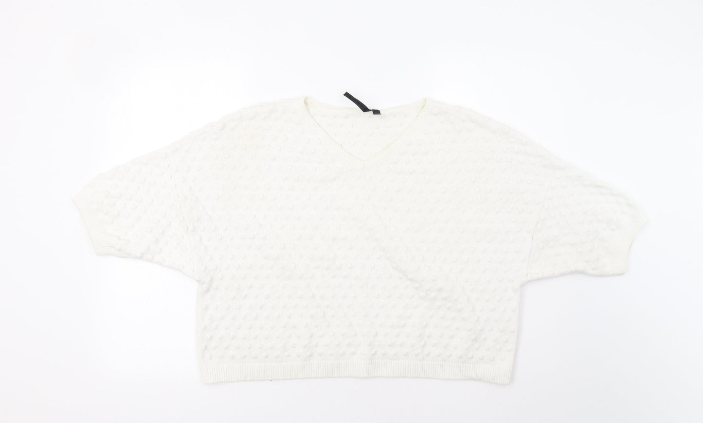 Womens UK Size 10 Topshop White Pullover Jumper
