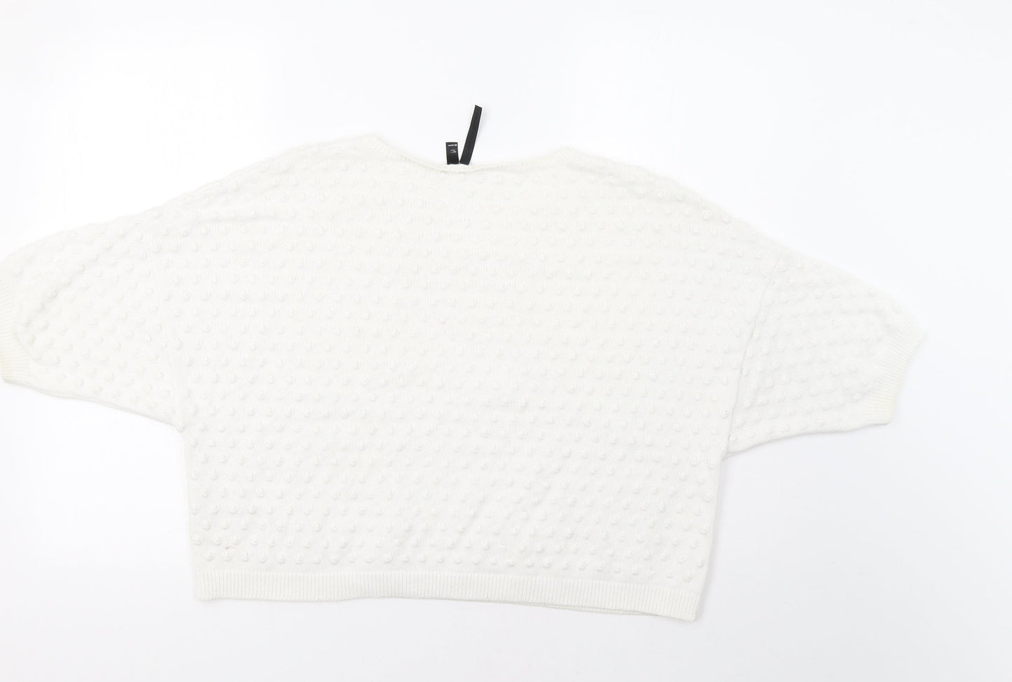 Womens UK Size 10 Topshop White Pullover Jumper