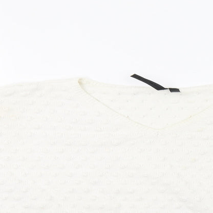 Womens UK Size 10 Topshop White Pullover Jumper