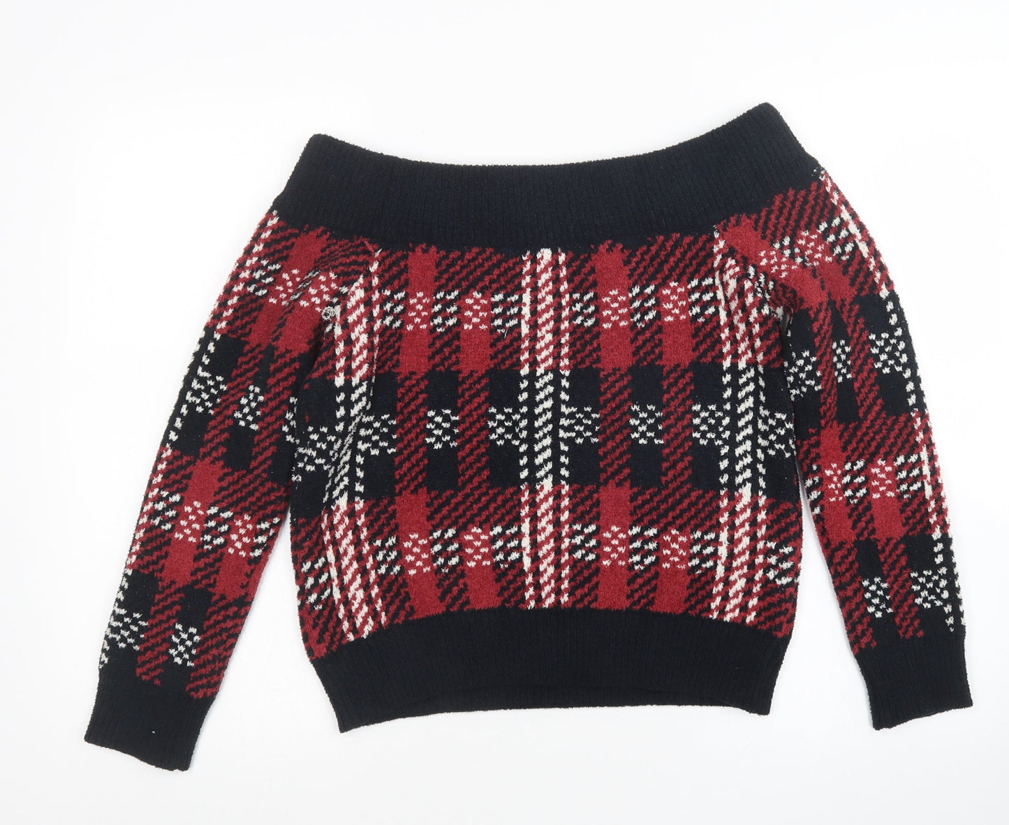 FOREVER 21 Womens Multicoloured Plaid  Pullover Jumper Size S