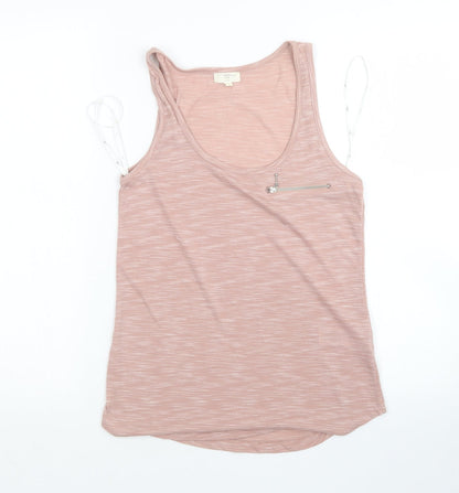 Womens UK Size 6 New Look Pink Basic Tank