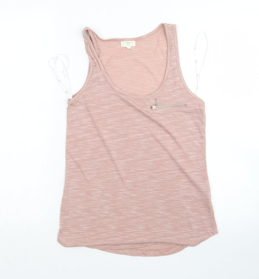 Womens UK Size 6 New Look Pink Basic Tank