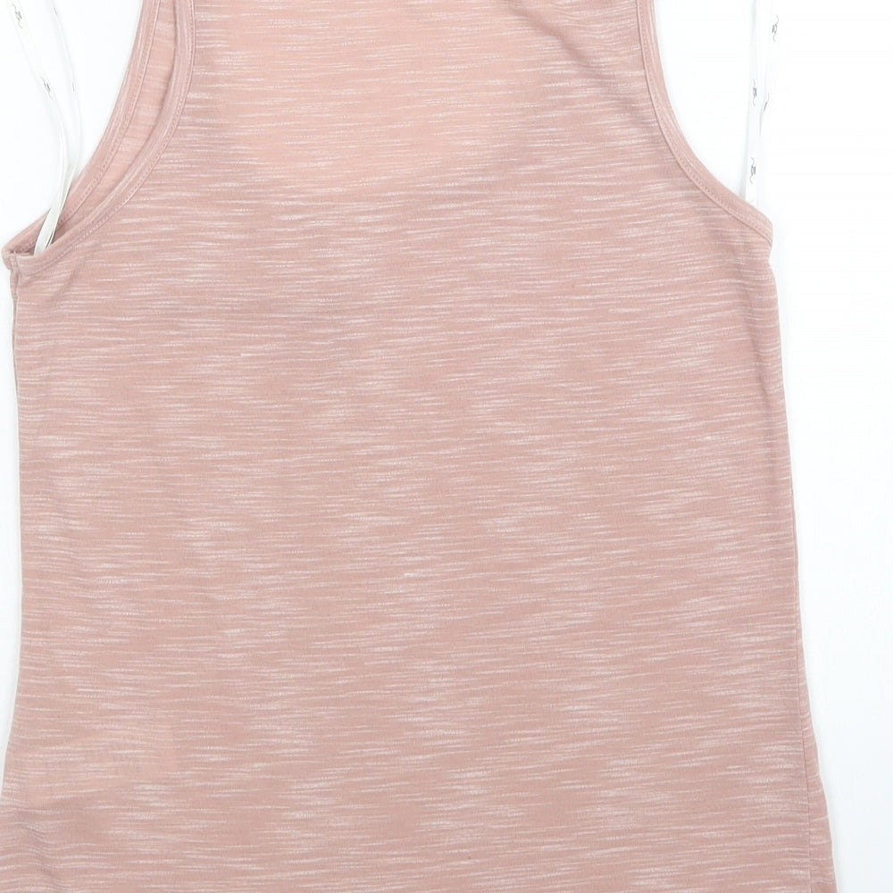 Womens UK Size 6 New Look Pink Basic Tank
