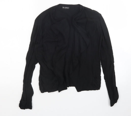 Womens UK Size 6 Miss Selfridge Black Cardigan Jumper