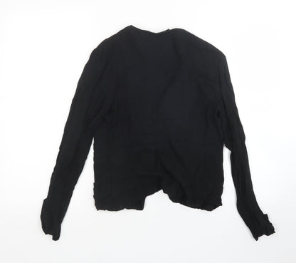 Womens UK Size 6 Miss Selfridge Black Cardigan Jumper