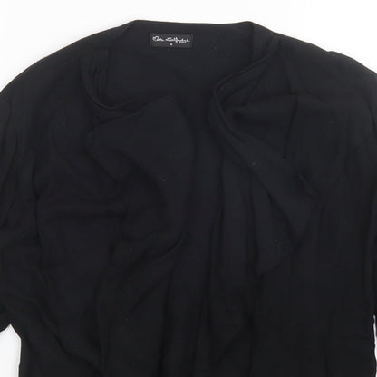 Womens UK Size 6 Miss Selfridge Black Cardigan Jumper