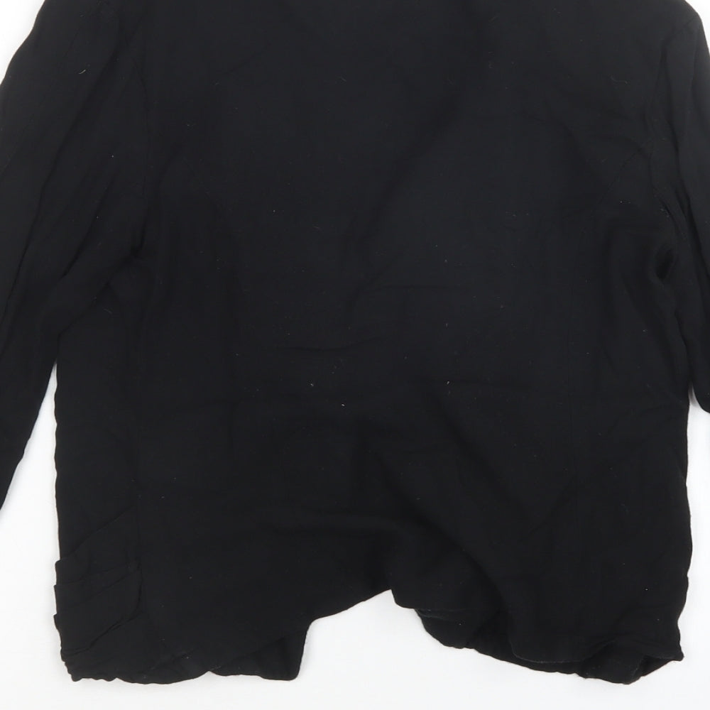 Womens UK Size 6 Miss Selfridge Black Cardigan Jumper