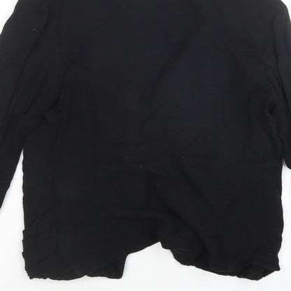 Womens UK Size 6 Miss Selfridge Black Cardigan Jumper