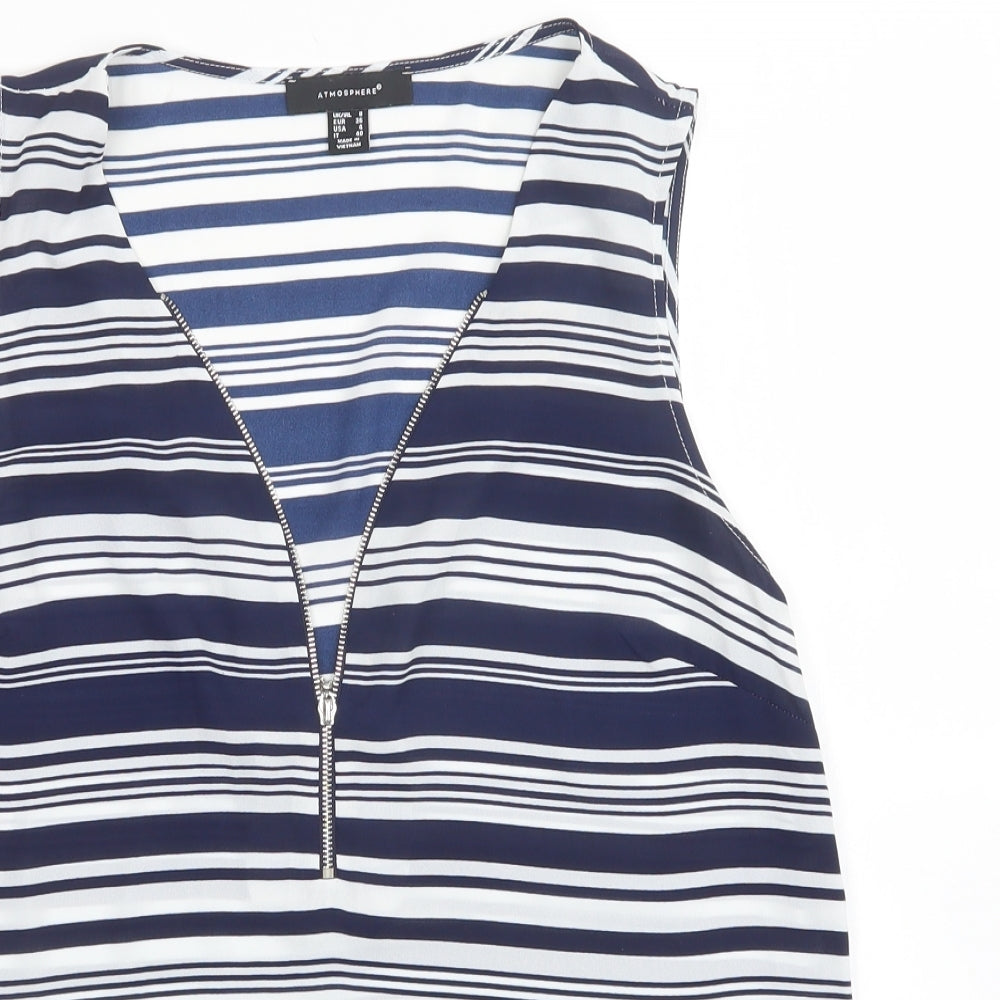 Womens UK Size 8 Atmosphere Multicoloured Basic Tank