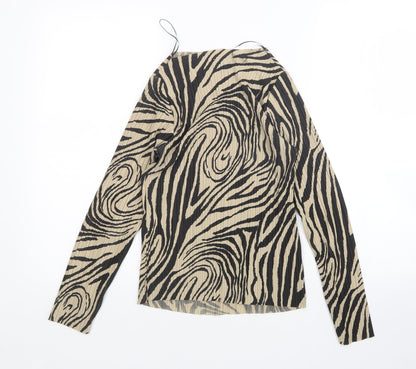 Womens UK Size 4 River Island Multicoloured Basic Blouse