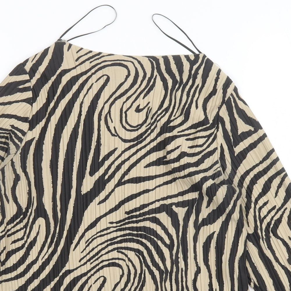 Womens UK Size 4 River Island Multicoloured Basic Blouse