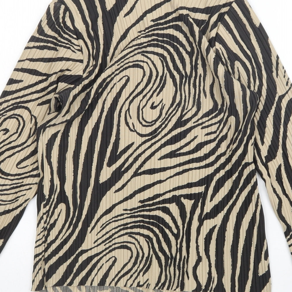 Womens UK Size 4 River Island Multicoloured Basic Blouse