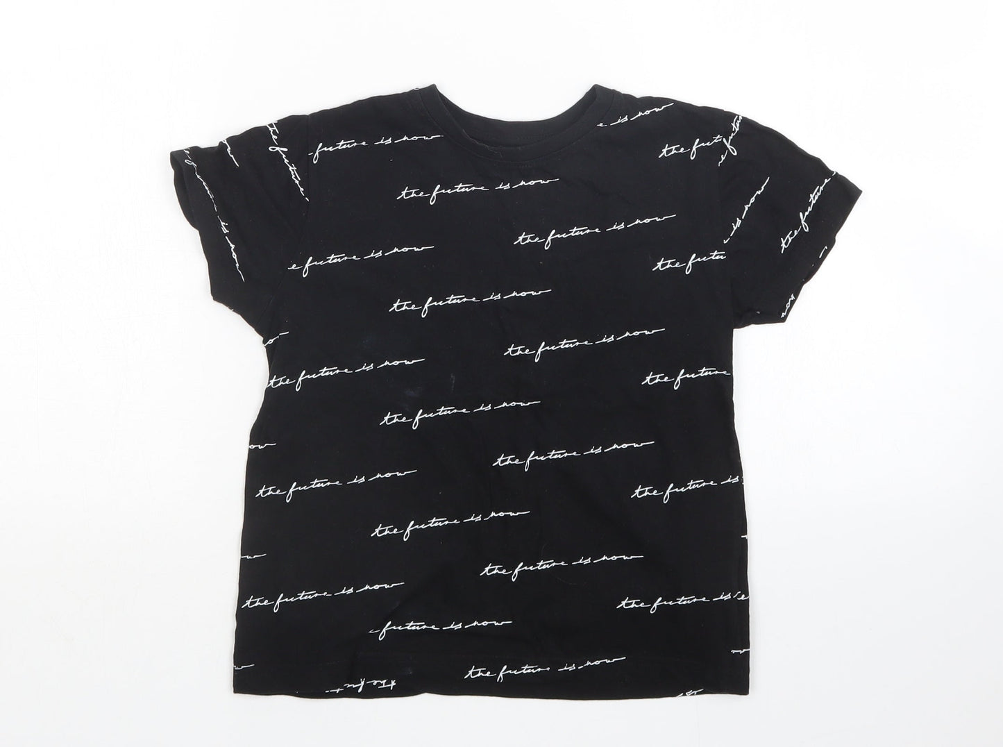 Primark Boys Black   Basic T-Shirt Size 7-8 Years