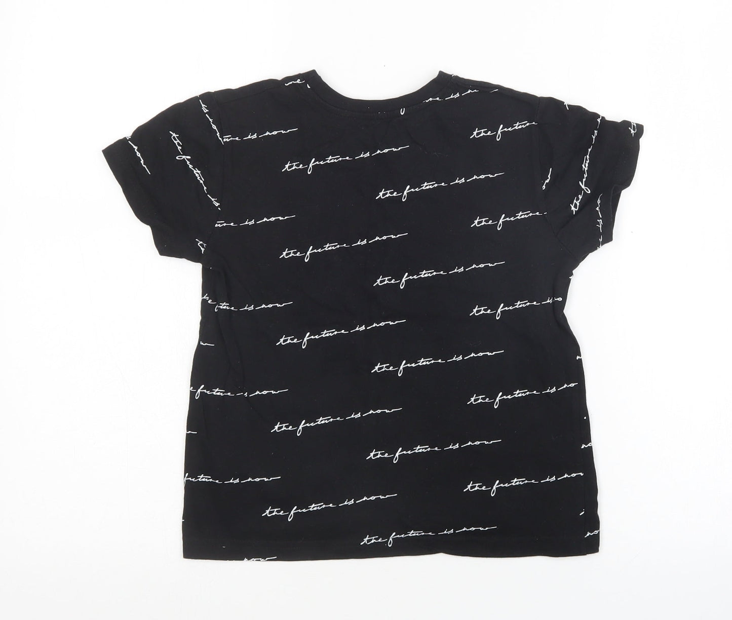 Primark Boys Black   Basic T-Shirt Size 7-8 Years