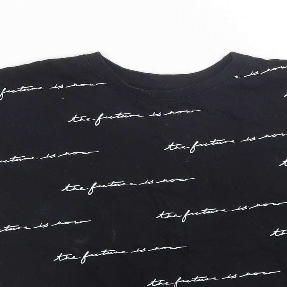 Primark Boys Black   Basic T-Shirt Size 7-8 Years