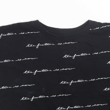 Primark Boys Black   Basic T-Shirt Size 7-8 Years