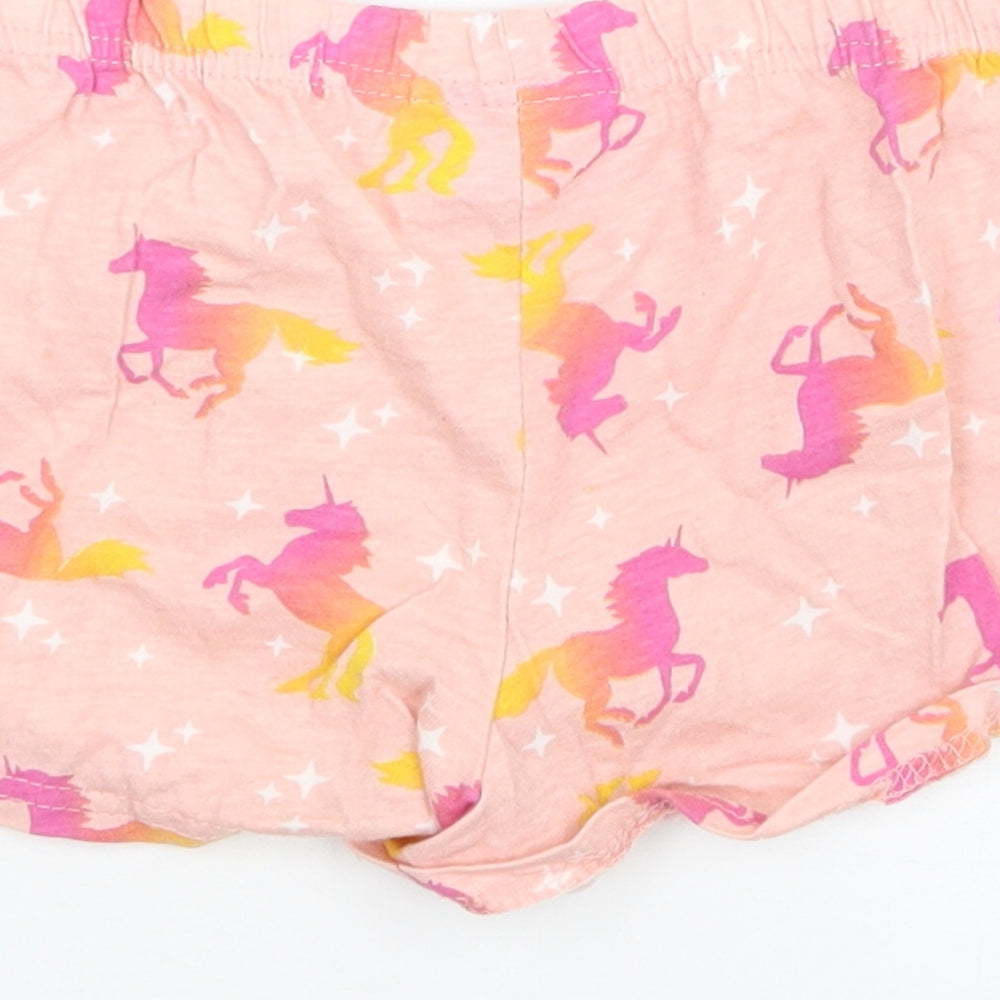 Pink Angel Girls Pink    Sleep Shorts Size 7-8 Years  - unicorn