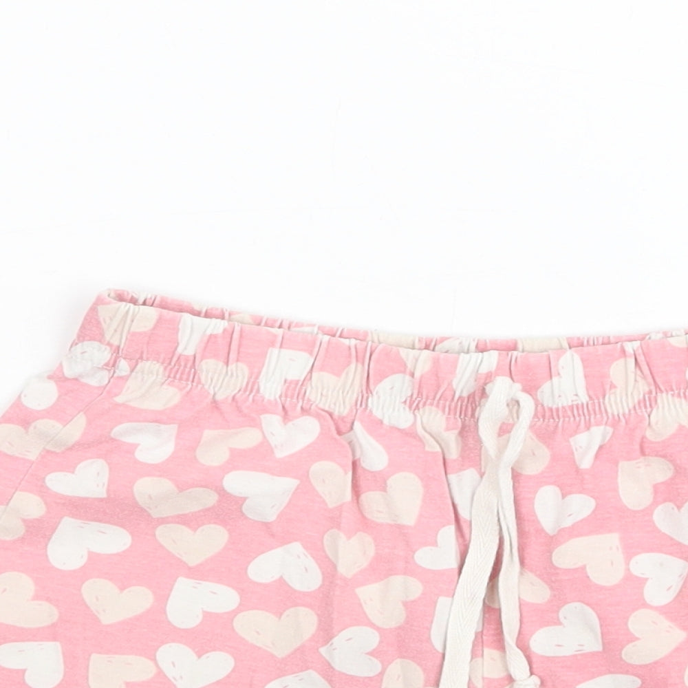 QTEE Girls Pink    Sleep Shorts Size 6-7 Years