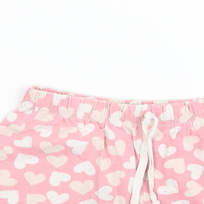 QTEE Girls Pink    Sleep Shorts Size 6-7 Years
