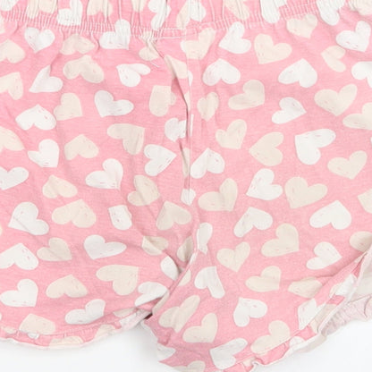 QTEE Girls Pink    Sleep Shorts Size 6-7 Years