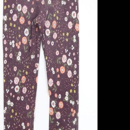 Real Kids Girls Multicoloured Floral  Sweatpants Trousers Size 7-8 Years - Leggings