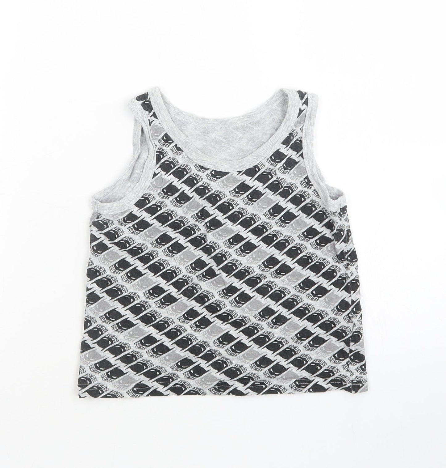 George Boys Multicoloured   Basic Tank Size 5-6 Years  - batman