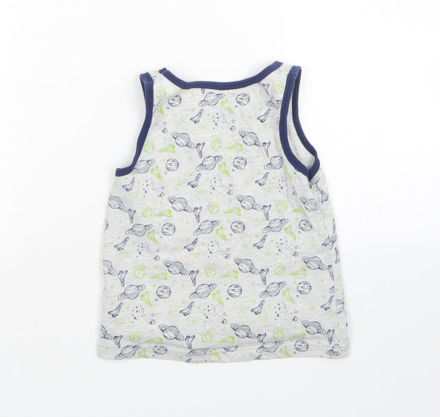 Primark Boys Multicoloured   Basic Tank Size 5-6 Years  - Space