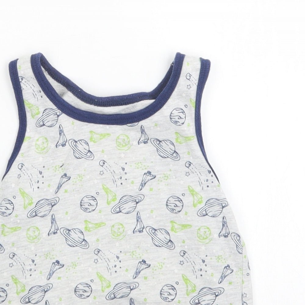 Primark Boys Multicoloured   Basic Tank Size 5-6 Years  - Space