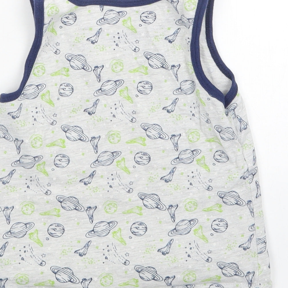Primark Boys Multicoloured   Basic Tank Size 5-6 Years  - Space