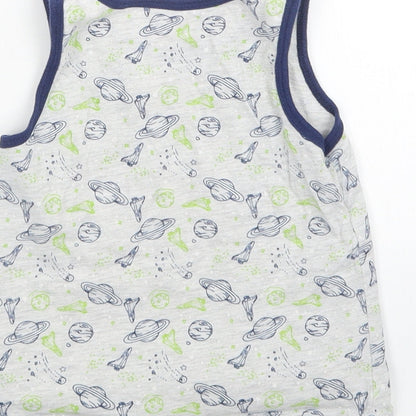 Primark Boys Multicoloured   Basic Tank Size 5-6 Years  - Space