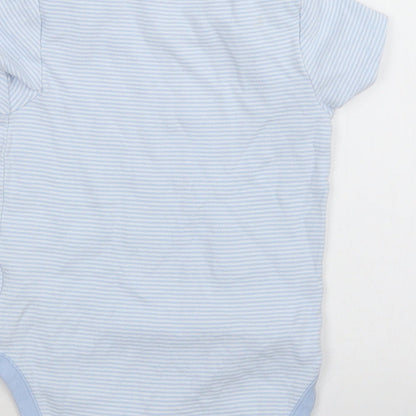 NEXT Boys Blue Striped  Leotard One-Piece Size 18-24 Months