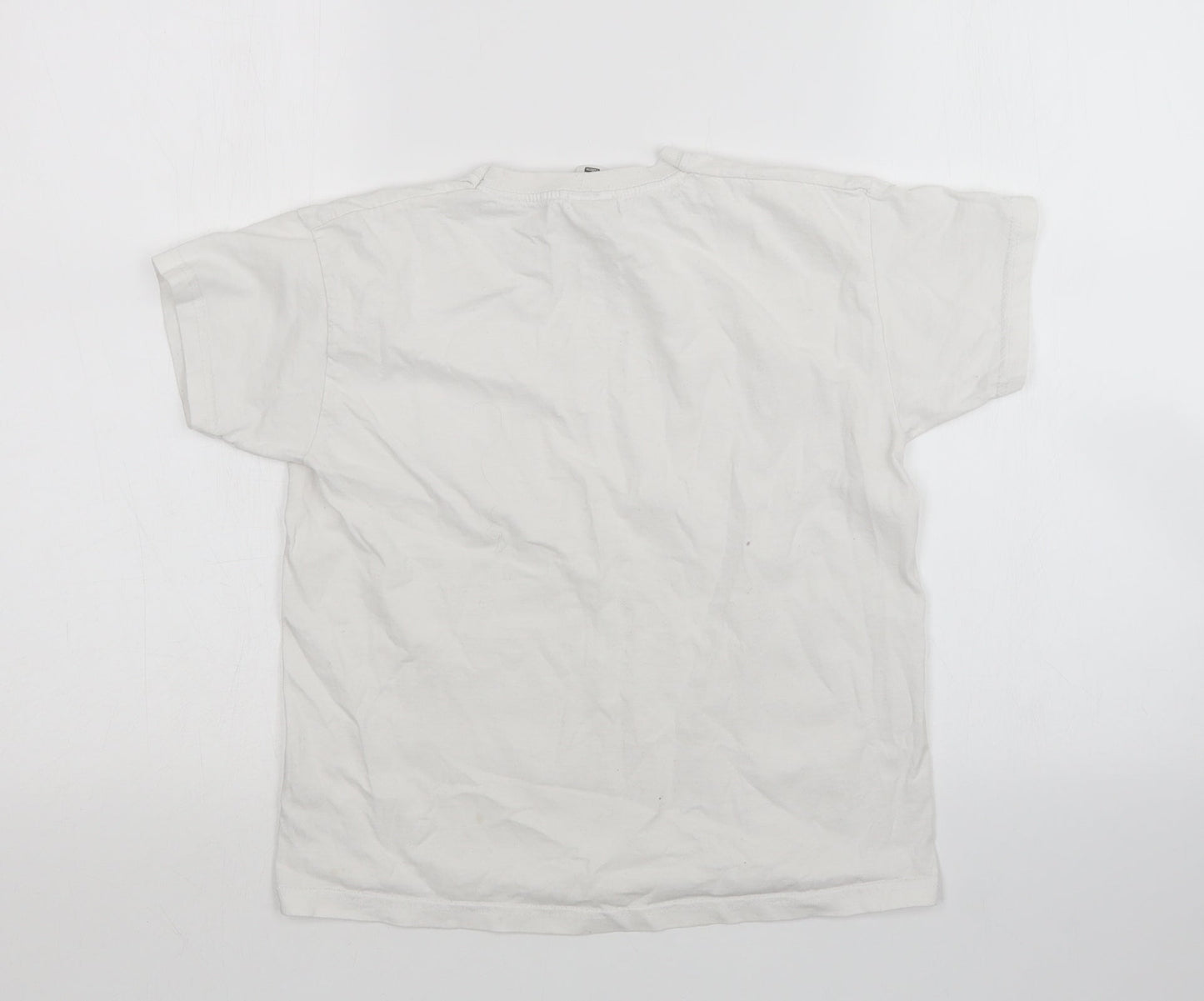 Fruit of the Loom Boys White   Basic T-Shirt Size 7-8 Years