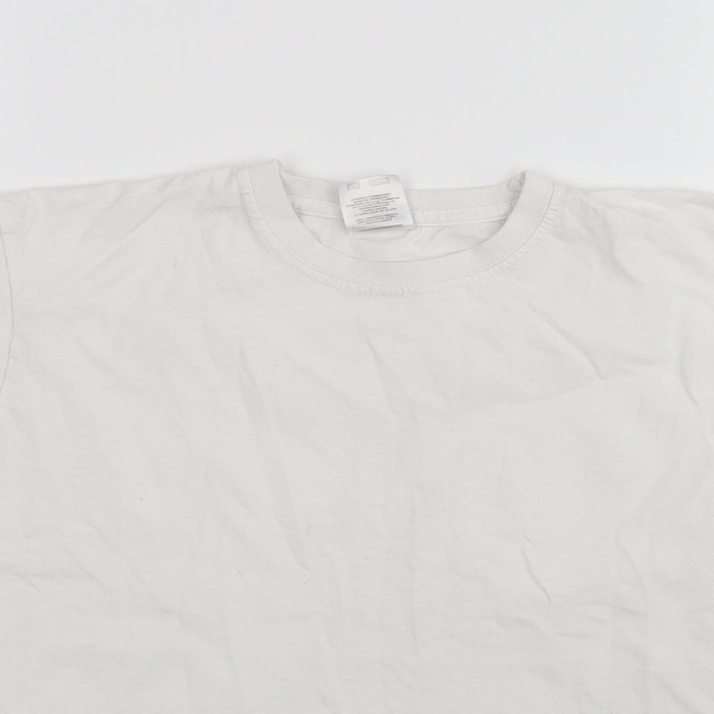 Fruit of the Loom Boys White   Basic T-Shirt Size 7-8 Years