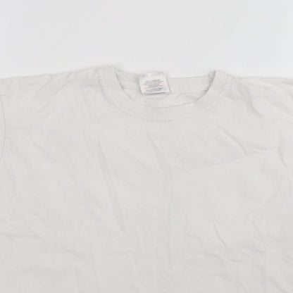 Fruit of the Loom Boys White   Basic T-Shirt Size 7-8 Years