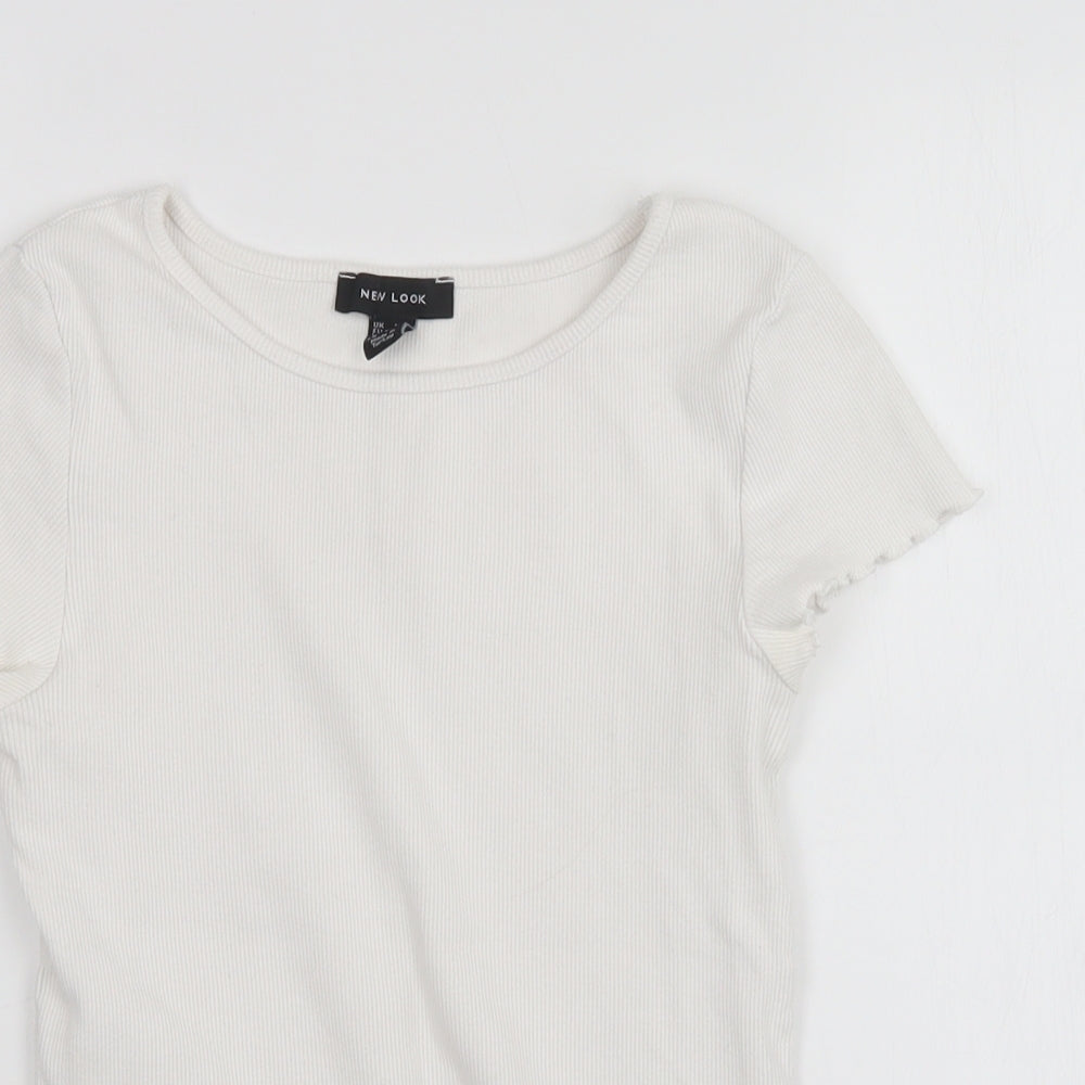 Womens UK Size 10 New Look White Pullover Jumper