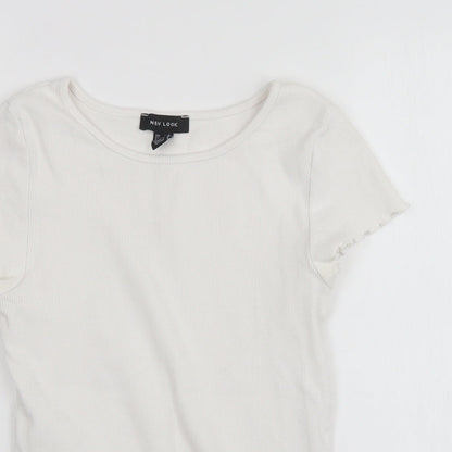 Womens UK Size 10 New Look White Pullover Jumper