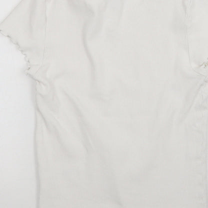 Womens UK Size 10 New Look White Pullover Jumper