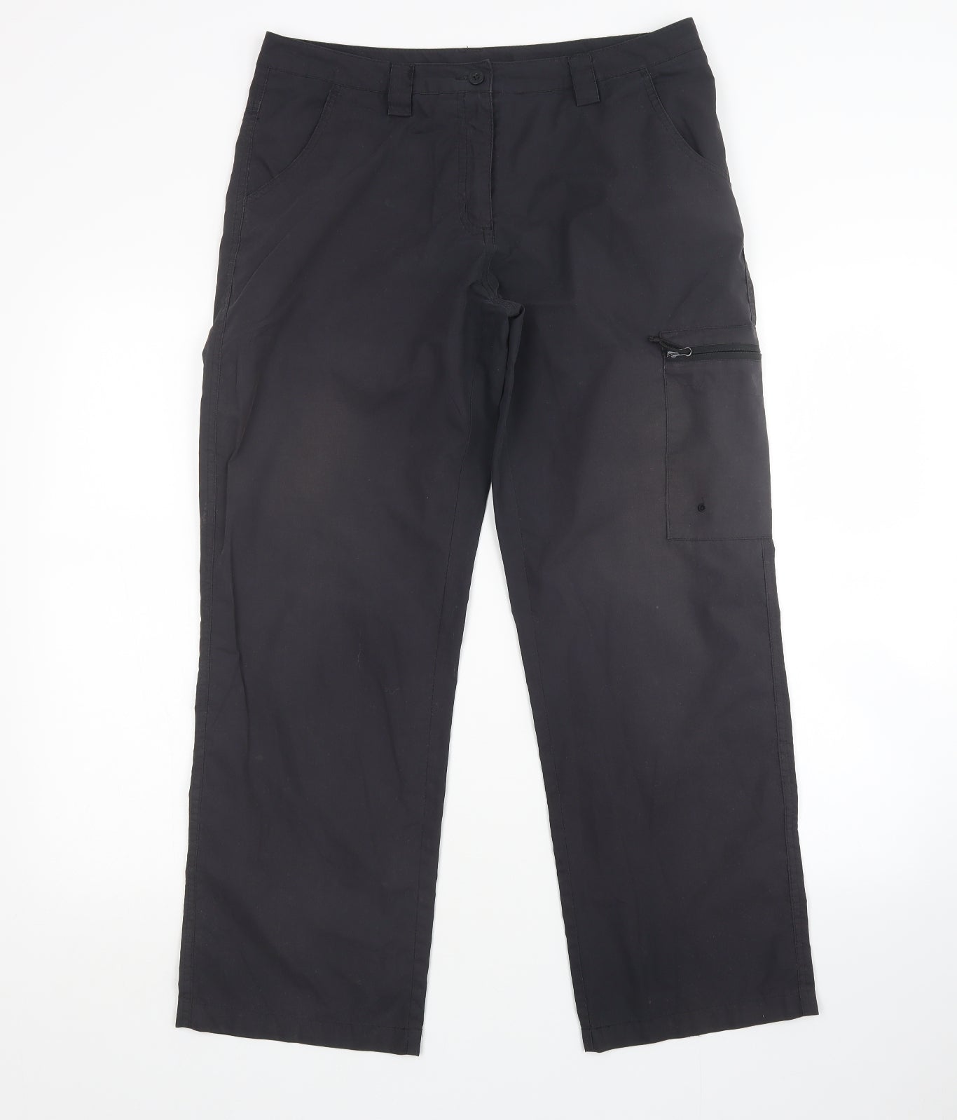 Mountain Warehouse Womens Black   Cargo Trousers Size 10 L29 in