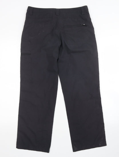 Mountain Warehouse Womens Black   Cargo Trousers Size 10 L29 in
