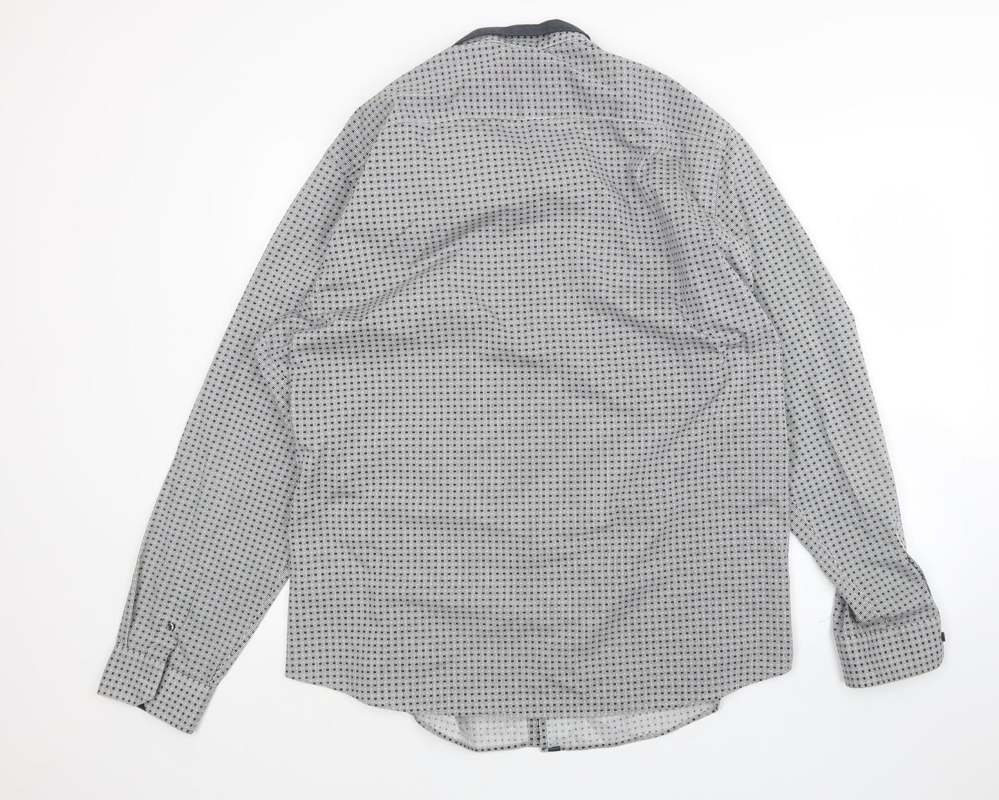 George Mens Multicoloured Geometric   Button-Up Size 2XL