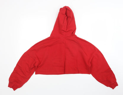 H7m Womens Red   Pullover Hoodie Size XS  - Cropped