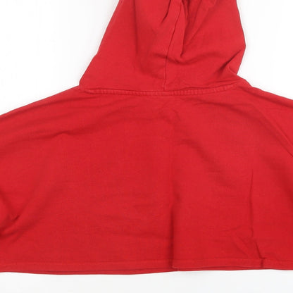 H7m Womens Red   Pullover Hoodie Size XS  - Cropped