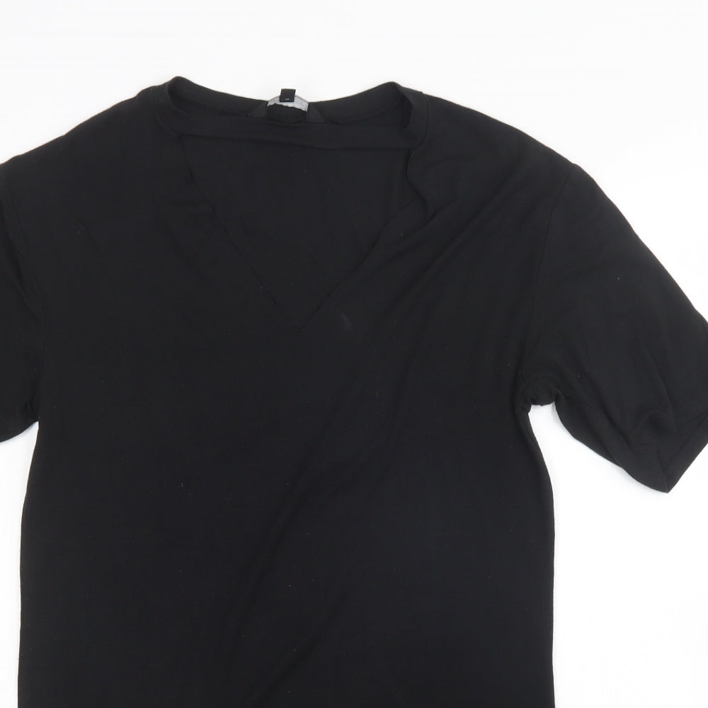 New Look Womens Black   T-Shirt Dress  Size 8