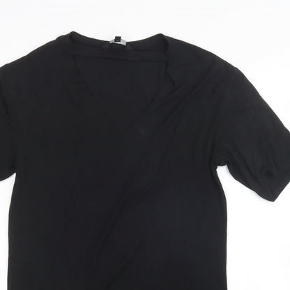 New Look Womens Black   T-Shirt Dress  Size 8