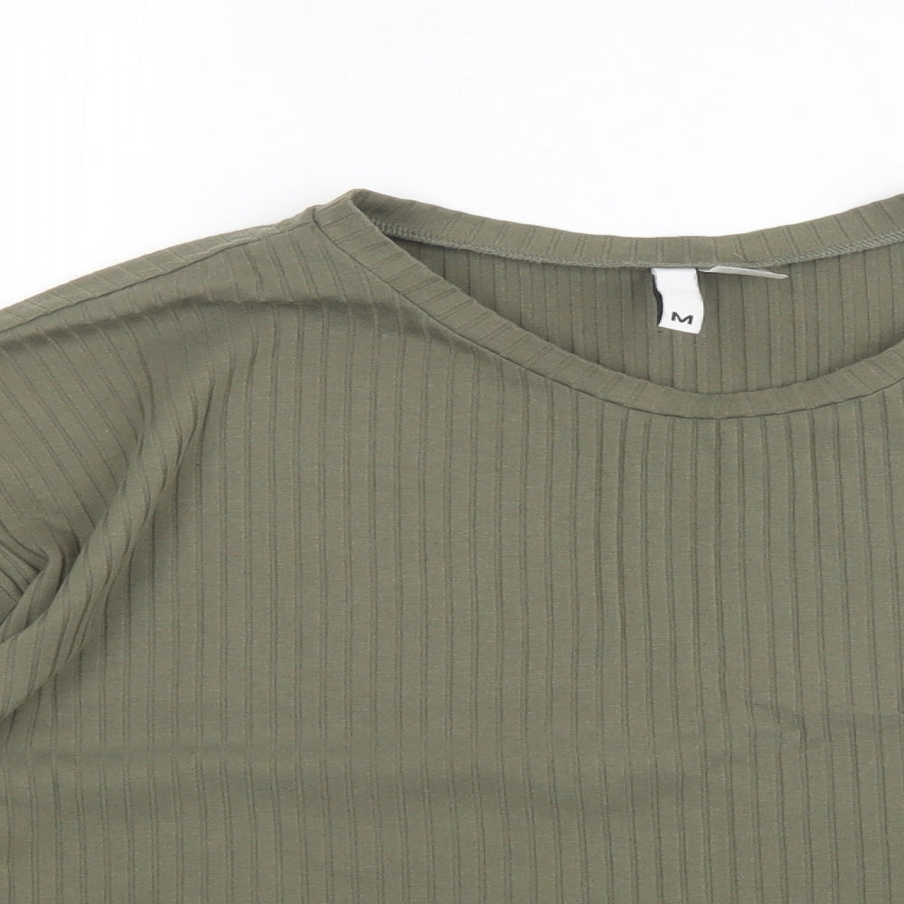 Womens UK Size M H&M Green Pullover Jumper