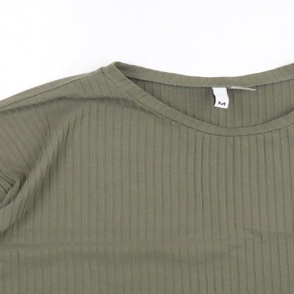 Womens UK Size M H&M Green Pullover Jumper