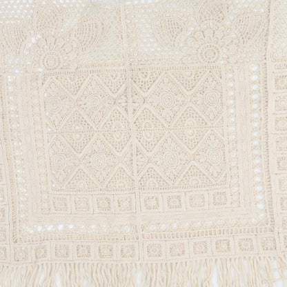 George Womens Ivory Floral  Cape Jumper Size S