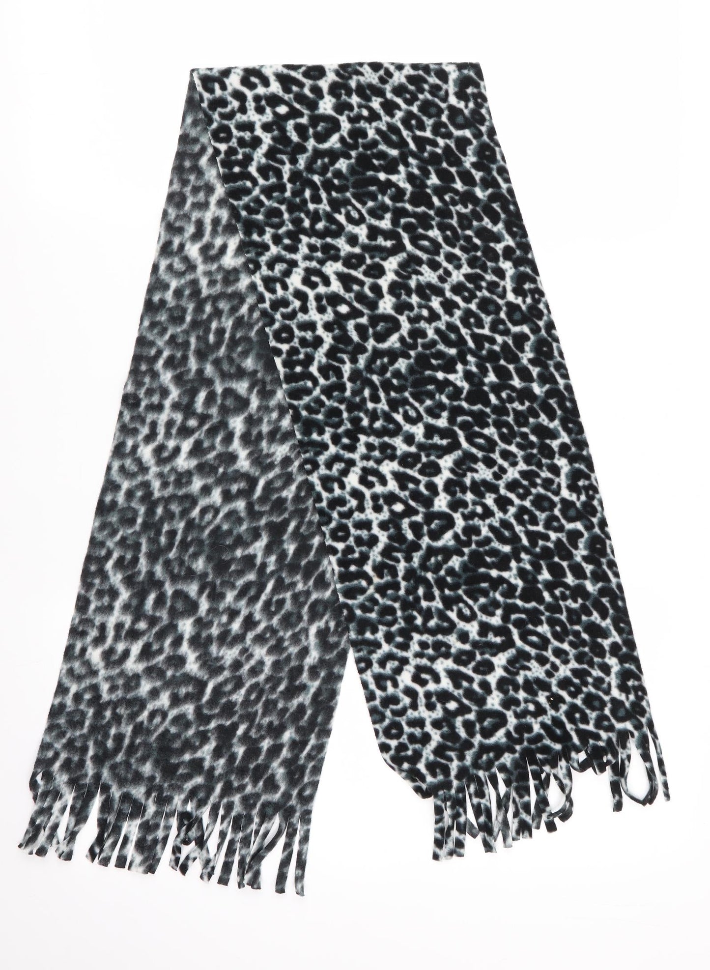 Preworn Womens Black Animal Print   Scarf